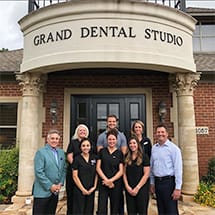 Group photo outside of the dental office