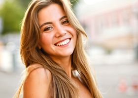 Young woman with attractive smile