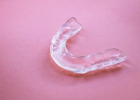 Closeup of occlusal splint