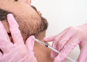 Man receiving BOTOX® for TMJ pain